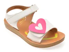 Sandale SELECTION KIDS albe, 82948, din piele ecologica imagine