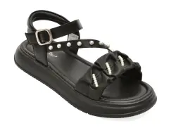 Sandale SELECTION KIDS negre, 62093, din piele ecologica imagine