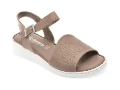 Sandale SHOOZY gri, EVP109, din piele naturala imagine