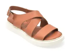 Sandale SHOOZY maro, EV4036, din piele naturala imagine