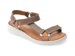 Sandale SHOOZY maro, EV4041, din piele naturala imagine