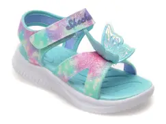 Sandale SKECHERS albastre, JUMPSTERS, din piele ecologica imagine
