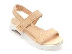 Sandale SKECHERS bej, UNO, din piele ecologica imagine