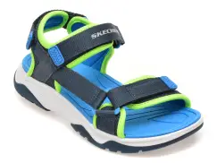 Sandale SKECHERS bleumarin, 407013L, din material textil imagine