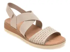 Sandale SKECHERS gri, 113890, din material textil imagine