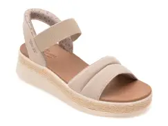 Sandale SKECHERS gri, 114413, din material textil imagine