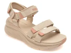 Sandale SKECHERS gri, 119826, din material textil imagine