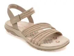 Sandale SKECHERS gri, 163573, din material textil imagine
