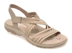Sandale SKECHERS gri, 164036, din material textil imagine