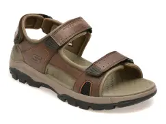Sandale SKECHERS maro, 204106, din piele ecologica imagine