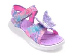 Sandale SKECHERS mov, 303109L, din piele ecologica imagine