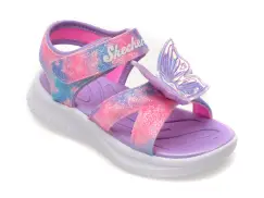 Sandale SKECHERS mov, 303109N, din piele ecologica imagine