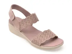 Sandale SKECHERS mov, ARYA, din material textil imagine