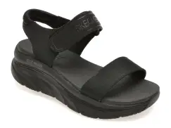 Sandale SKECHERS negre, 119226, din material textil imagine