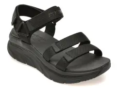 Sandale SKECHERS negre, 119828, din material textil imagine