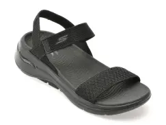 Sandale SKECHERS negre, 140264, din material textil imagine