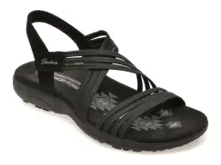 Sandale SKECHERS negre, 164036, din material textil imagine