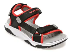 Sandale SKECHERS negre, 407013L, din material textil imagine