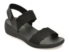 Sandale SKECHERS negre, ARYA, din material textil imagine