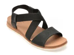 Sandale SKECHERS negre, DESERT KISS LOW, din material textil imagine