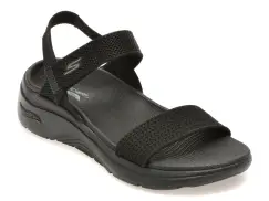 Sandale SKECHERS negre, GO WALK ARCH FIT 2.0, din material textil imagine
