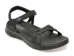 Sandale SKECHERS negre, GO WALK FLEX SANDAL, din material textil imagine