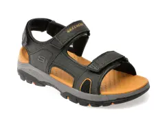 Sandale SKECHERS negre, TRESMEN, din piele ecologica imagine