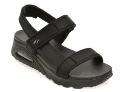 Sandale SKECHERS negre, UNO, din material textil imagine