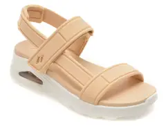 Sandale SKECHERS portocalii, 119813, din material textil imagine