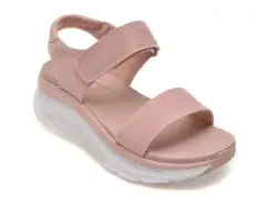 Sandale SKECHERS roz, D LUX WALKER, din material textil imagine