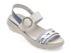 Sandale SUAVE albastre, 20000, din piele naturala imagine