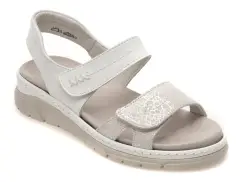 Sandale SUAVE albe, 12500, din piele naturala imagine