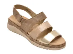 Sandale SUAVE gri, 12511, din piele intoarsa imagine