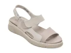 Sandale SUAVE gri, 12534, din piele naturala imagine