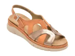 Sandale SUAVE maro, 12503, din piele naturala imagine