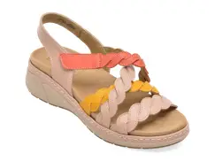 Sandale SUAVE multicolor, 18005, din piele naturala imagine