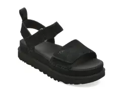 Sandale UGG negre, GOLDEN STAR, din piele intoarsa imagine