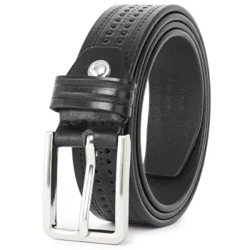 Curea pentru barbati C-182, piele naturala, Negru imagine