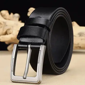 Curea pentru barbati C-59, piele naturala, Negru imagine