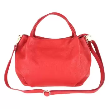 Geanta dama Bonella GT902, piele naturala, model rosu imagine