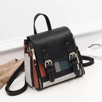 Geanta dama, Dalia GT1090, model multicolor - negru imagine