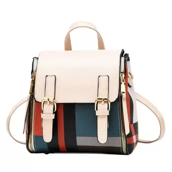 Geanta dama, Dalia GT1091, model multicolor - crem imagine