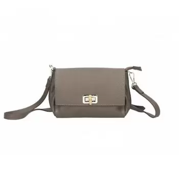 Geanta dama Delis, Madeleine GT2661, piele naturala, Dark taupe imagine