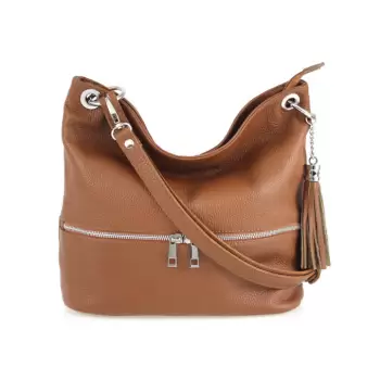 Geanta dama GT1969 Joss, piele naturala, Cognac imagine