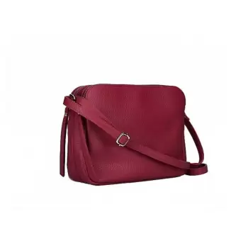 Geanta dama GT2668 Fosca, piele naturala, Bordo imagine