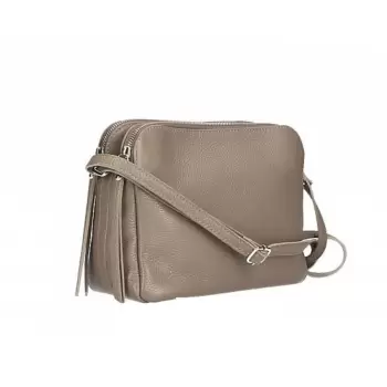 Geanta dama GT2670 Fosca, piele naturala, Dark taupe imagine