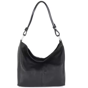 Geanta dama Lorella GT573, piele naturala, model negru imagine