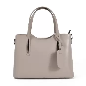 Geanta dama Maila GT1555, piele naturala, Taupe imagine