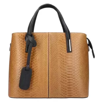 Geanta dama Merle GT590, piele naturala, maro imagine