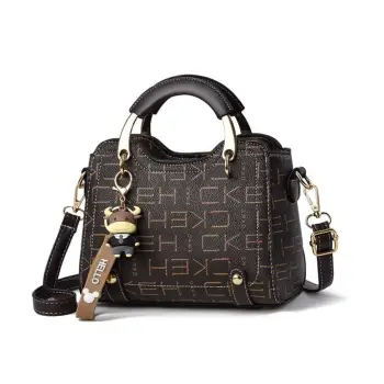 Geanta dama, Morrigan GT3463, Maro/Negru imagine